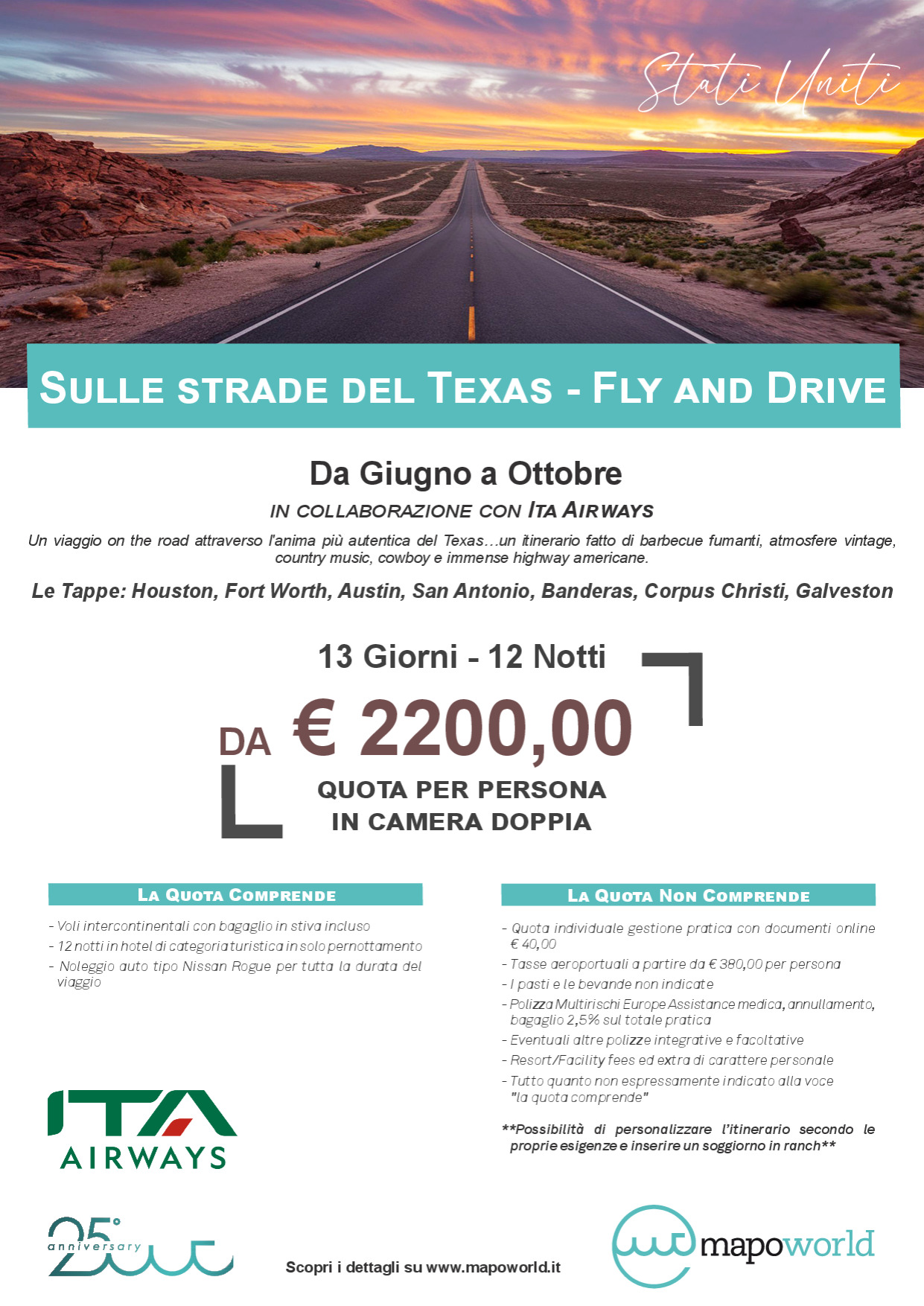Sulle strade del Texas - Fly and Drive