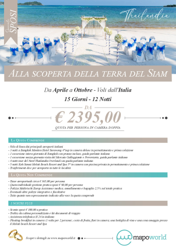 Alla scoperta della terra del Siam