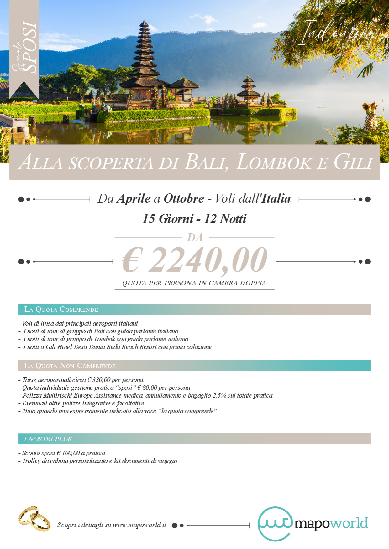Alla scoperta di Bali, Lombok e Gili