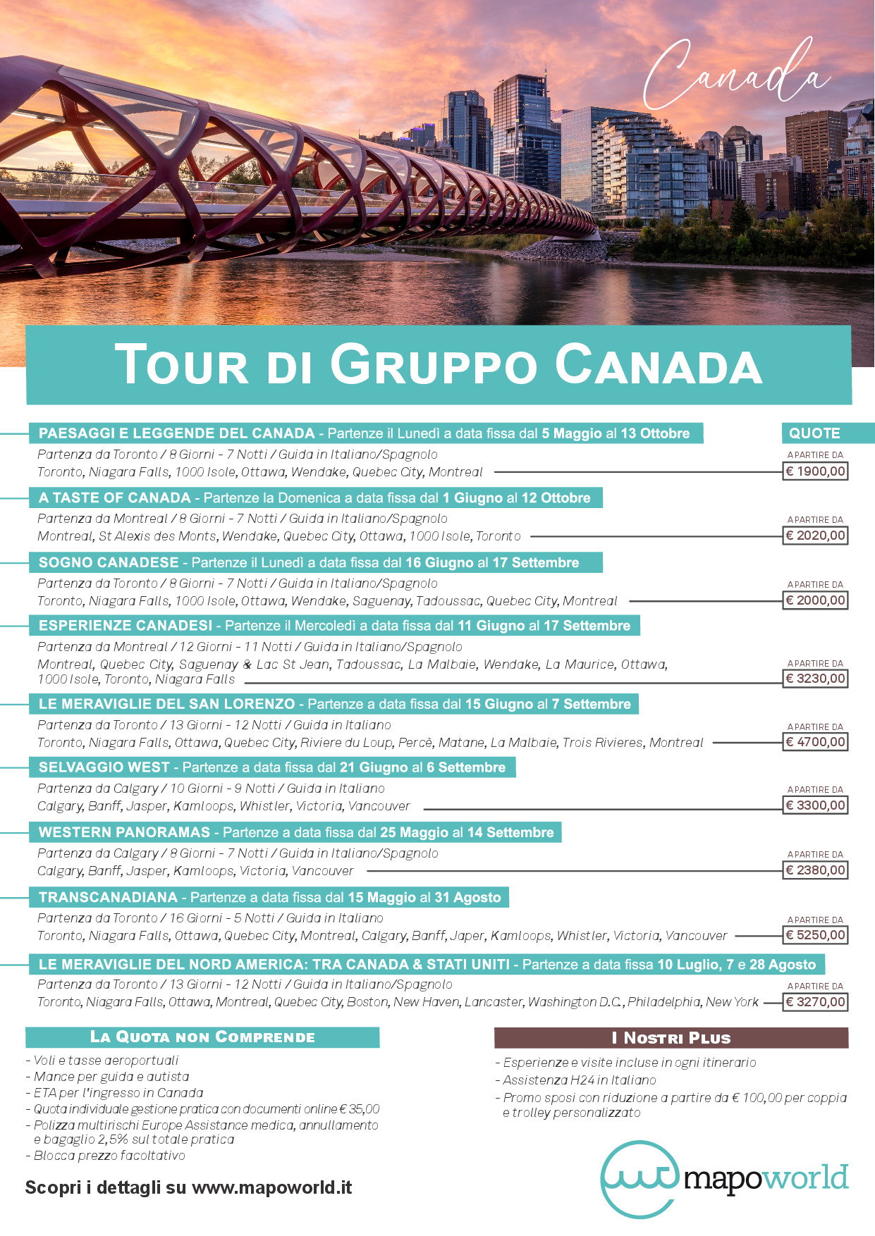 Canada - Tour di Gruppo