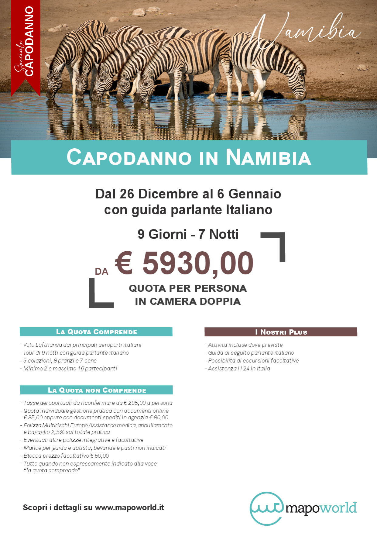 Capodanno in Namibia - Con guida parlante Italiano