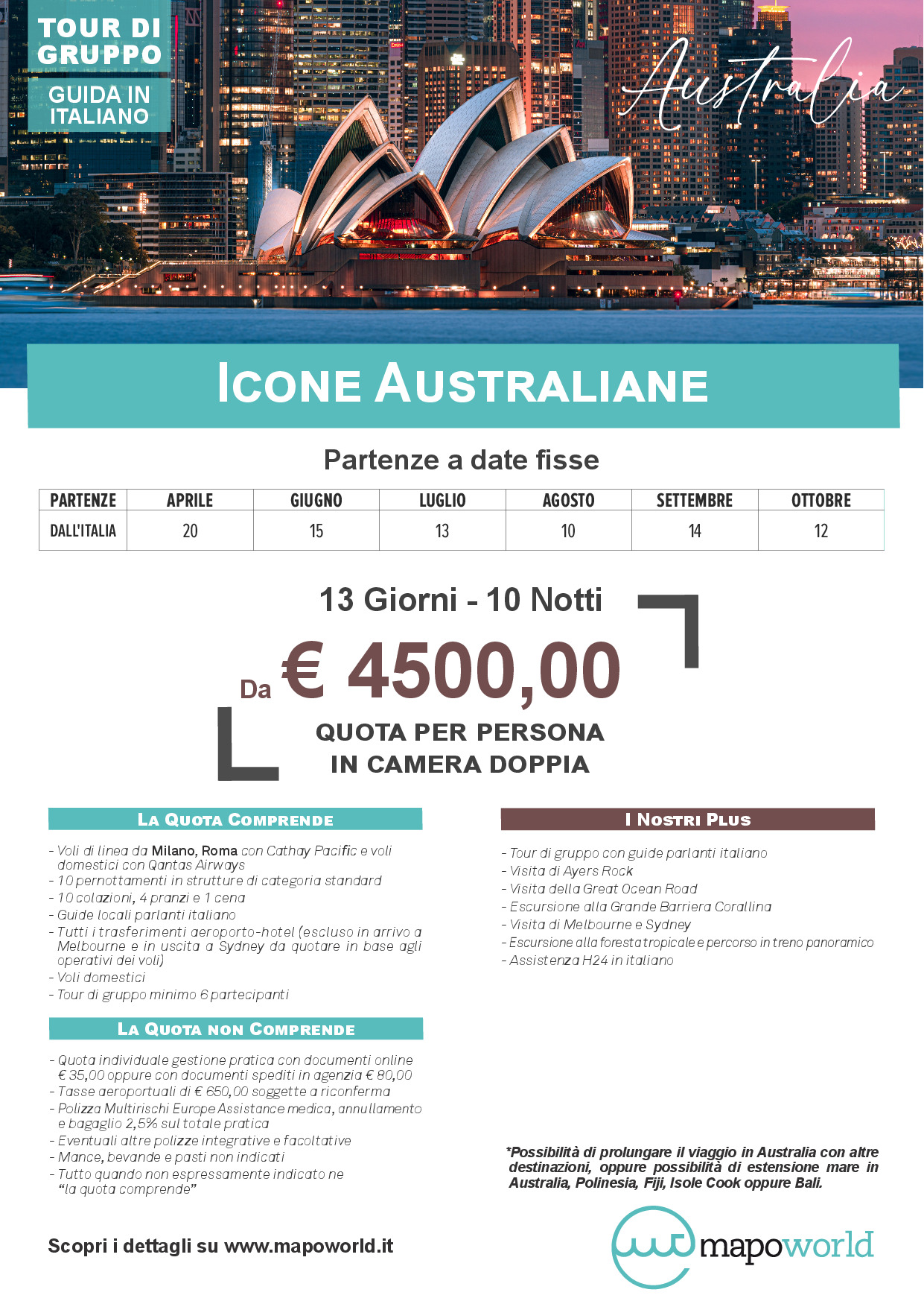 Icone Australiane - Tour di Gruppo con Guida in Italiano