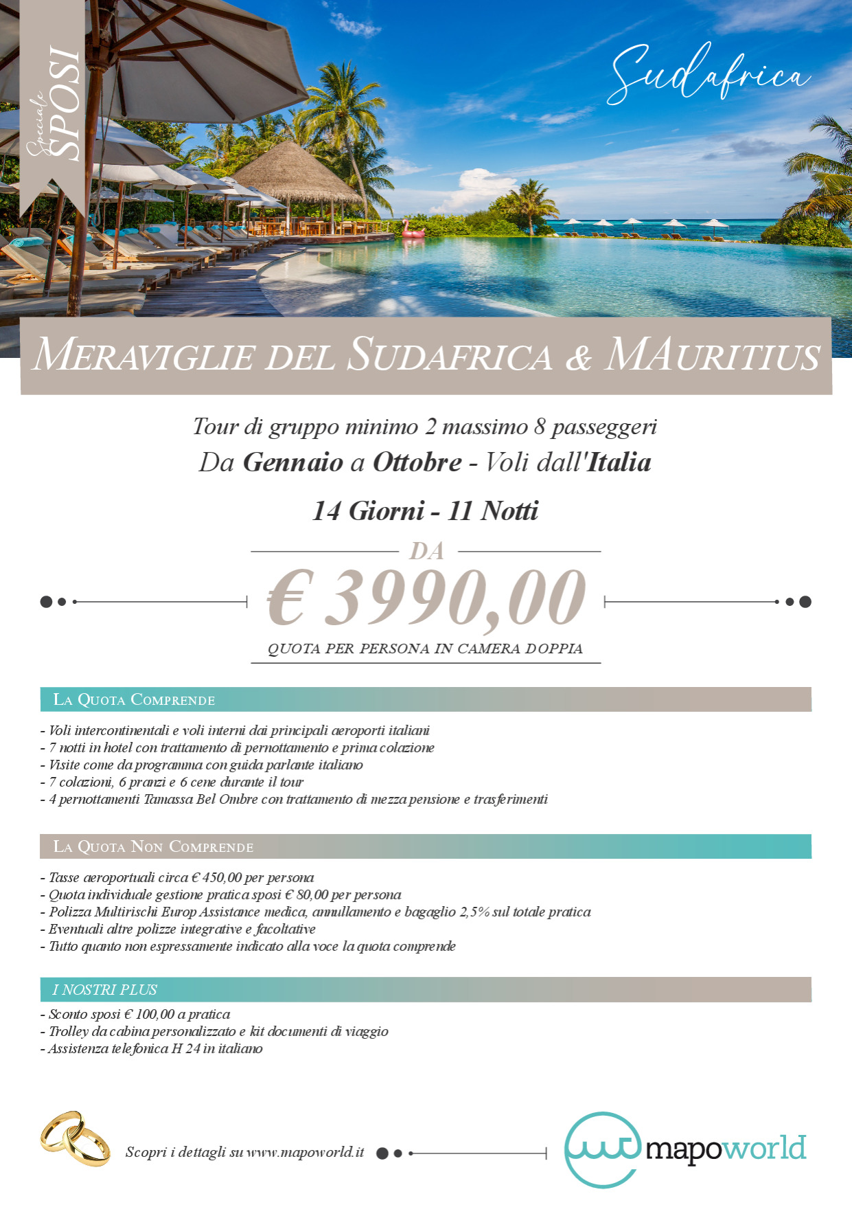 Meraviglie del Sudafrica e Mauritius