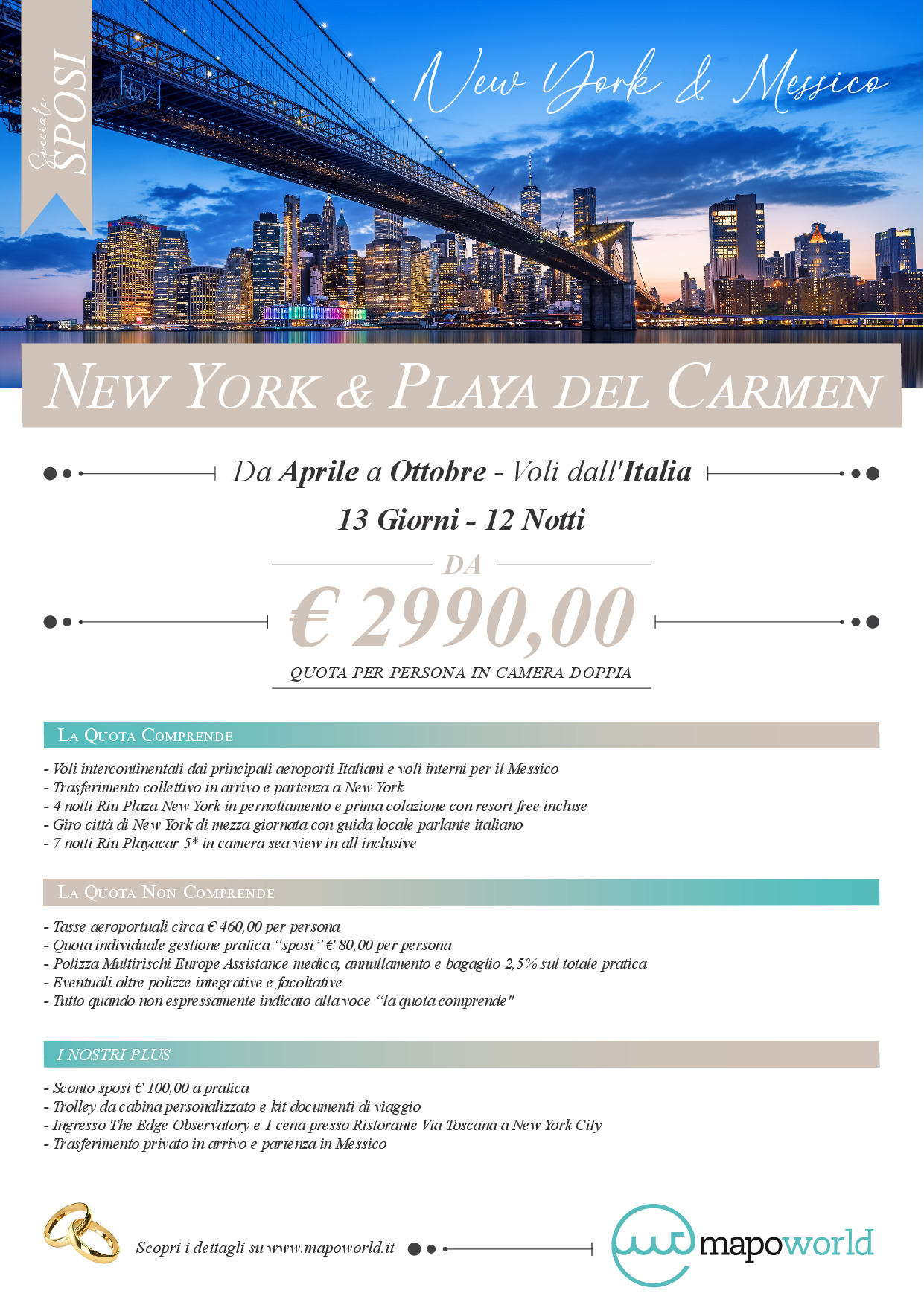 New York e Playa del Carmen
