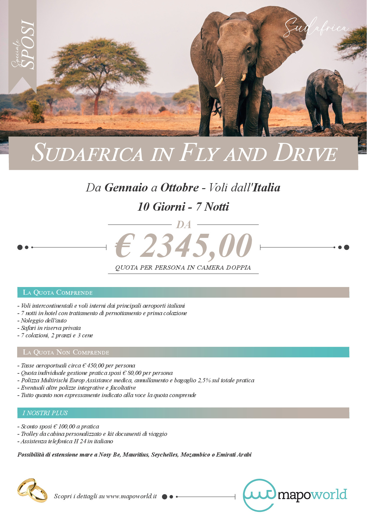 Sudafrica in Fly and Drive