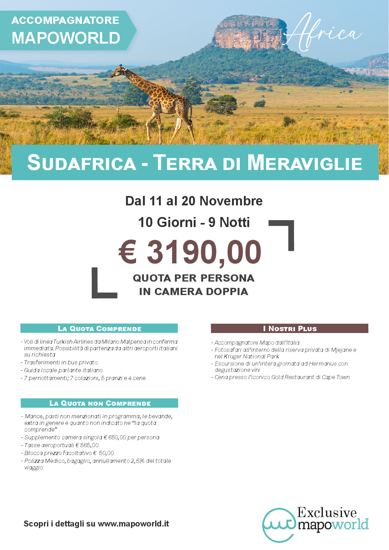 SudAfrica - Terra di Meraviglie