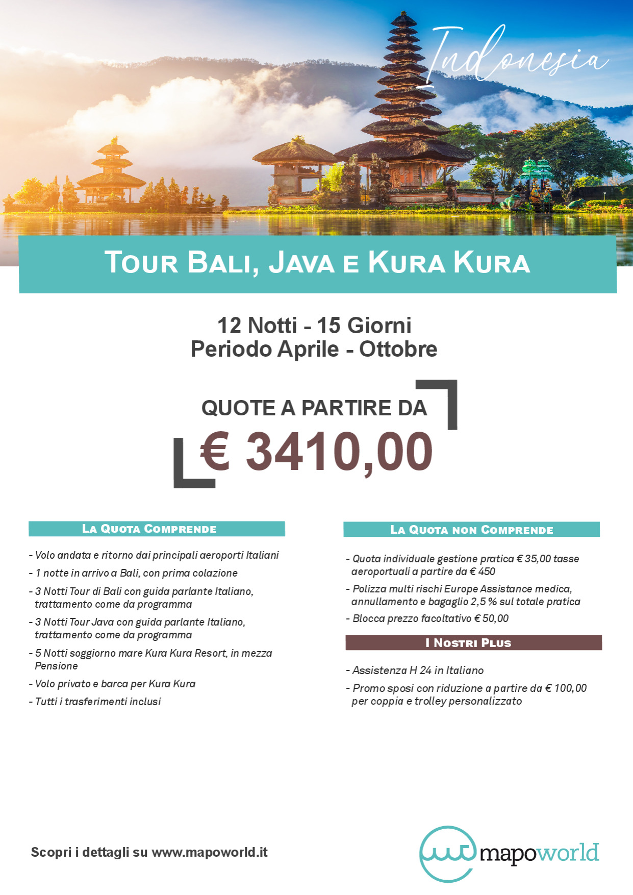Tour Bali, Java e Kura Kura