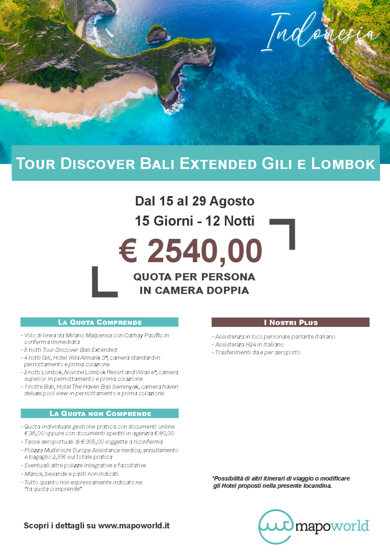 Tour Discover Bali Extended Gili e Lombok